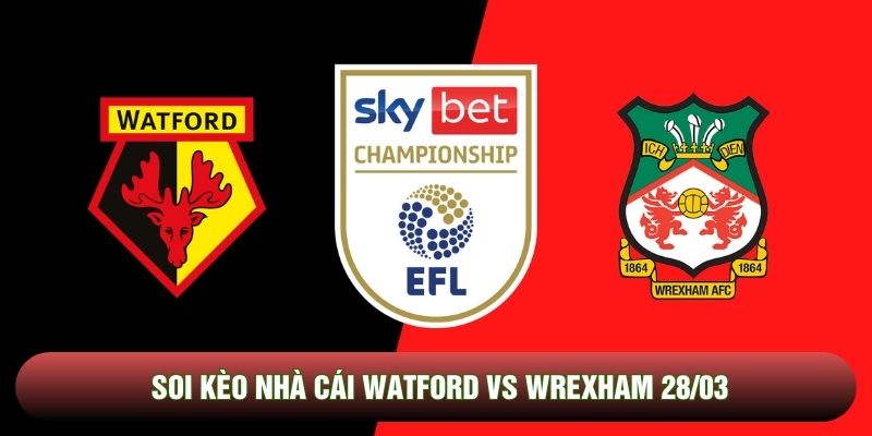 Soi kèo nhà cái Watford vs Wrexham 28/03 - Hạng nhất Anh